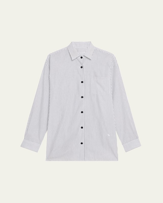 Striped A-Line Tunic Shirt